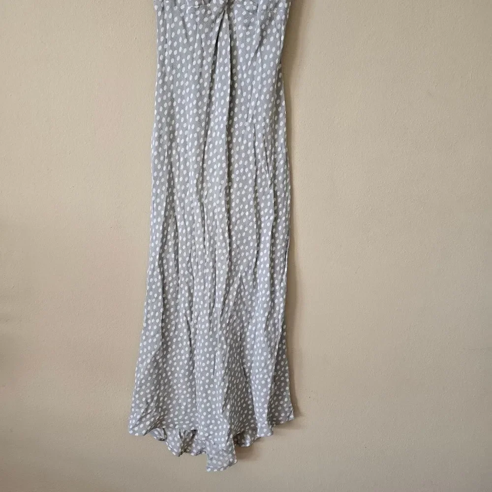 ABERCOMBIE & FITCH‎ Gray Polka Dot Spaghetti Strap Dress Size Small